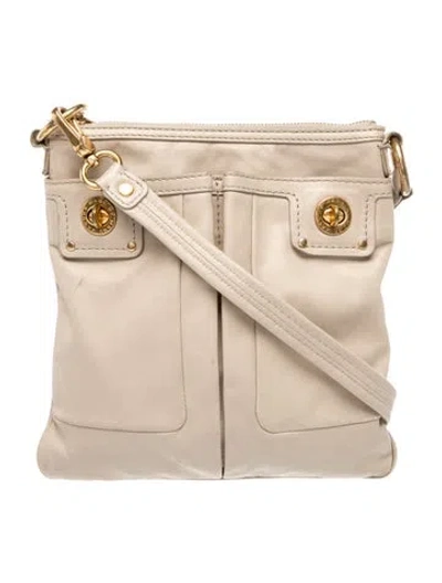 Pre-owned Marc By Marc Jacobs Leather Crossbody Bag In Neutrals