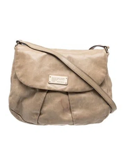 Pre-owned Marc By Marc Jacobs Leather Crossbody Bag In Neutrals