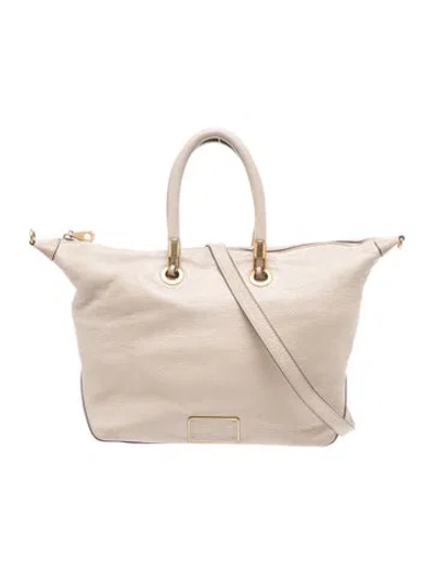 Pre-owned Marc By Marc Jacobs Leather Crossbody Bag In Neutrals