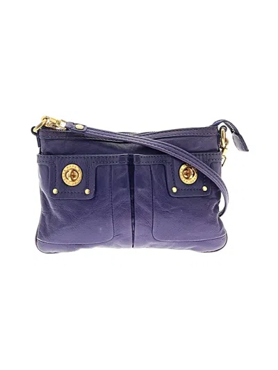 Pre-owned Marc By Marc Jacobs Leather Crossbody Bag In Purple