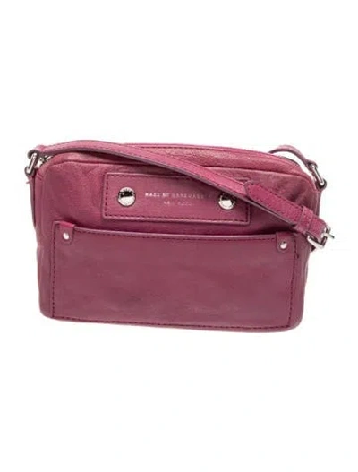 Pre-owned Marc By Marc Jacobs Leather Crossbody Bag In Purple