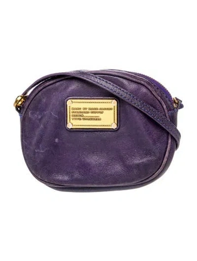 Pre-owned Marc By Marc Jacobs Leather Crossbody Bag In Purple