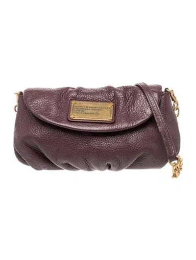 Pre-owned Marc By Marc Jacobs Leather Crossbody Bag In Purple