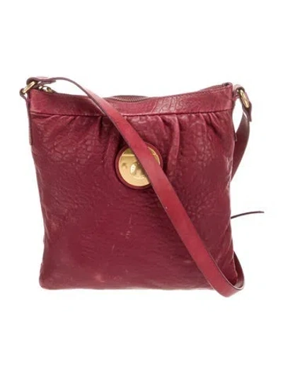 Pre-owned Marc By Marc Jacobs Leather Crossbody Bag In Red