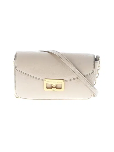 Pre-owned Marc By Marc Jacobs Leather Crossbody Bag In White