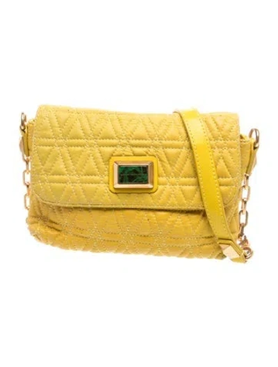 Pre-owned Marc By Marc Jacobs Leather Crossbody Bag In Yellow
