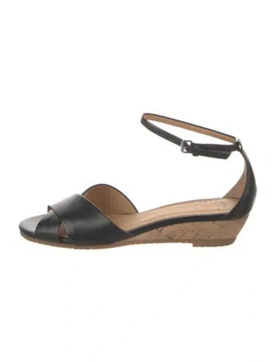 Pre-owned Marc By Marc Jacobs Leather Flats In Black