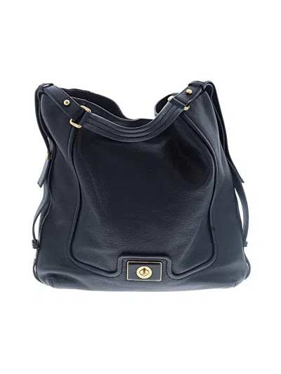 Pre-owned Marc By Marc Jacobs Leather Hobo Bag In Black
