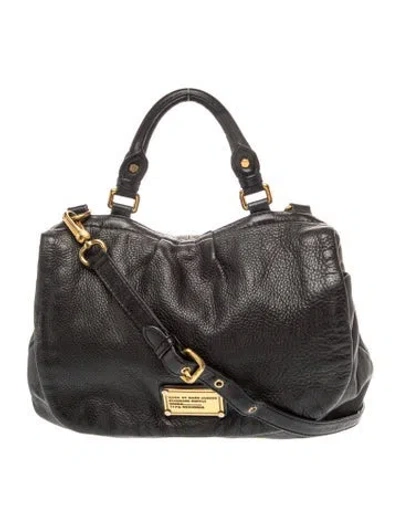Pre-owned Marc By Marc Jacobs Leather Hobo In Black