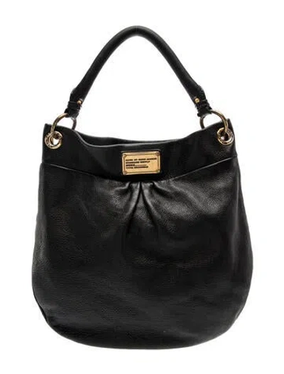 Pre-owned Marc By Marc Jacobs Leather Hobo In Black