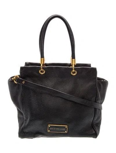 Pre-owned Marc By Marc Jacobs Leather Hobo In Black