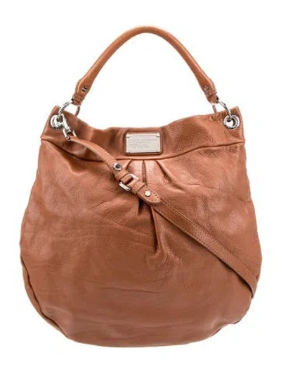 Pre-owned Marc By Marc Jacobs Leather Hobo In Brown