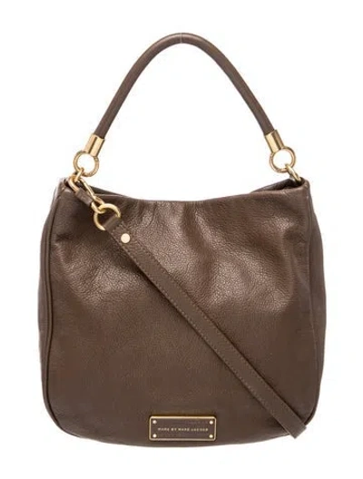 Pre-owned Marc By Marc Jacobs Leather Hobo In Brown