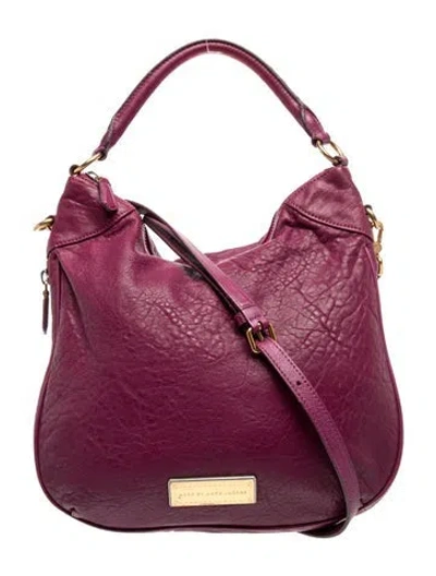Pre-owned Marc By Marc Jacobs Leather Hobo In Pink