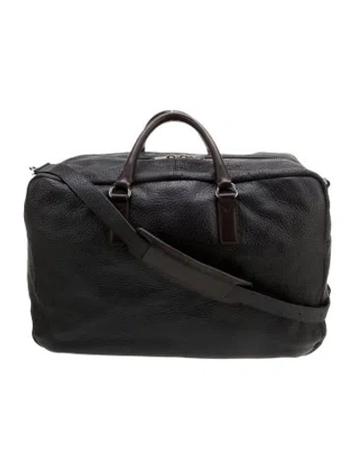 Pre-owned Marc By Marc Jacobs Leather Messenger Bag In Black