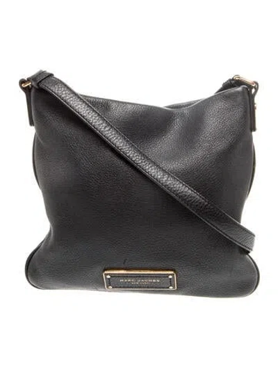 Pre-owned Marc By Marc Jacobs Leather Messenger Bag In Black