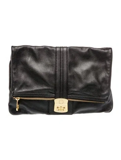 Pre-owned Marc By Marc Jacobs Leather Messenger Bag In Black