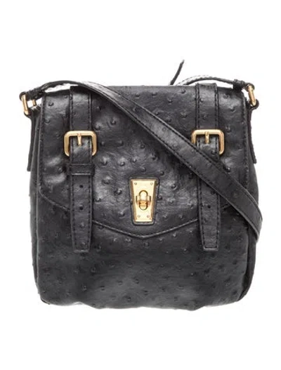 Pre-owned Marc By Marc Jacobs Leather Messenger Bag In Black
