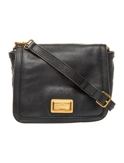 Pre-owned Marc By Marc Jacobs Leather Messenger Bag In Black