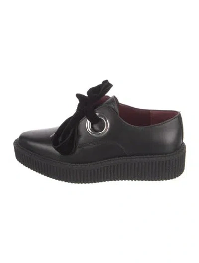 Pre-owned Marc By Marc Jacobs Leather Oxfords In Black