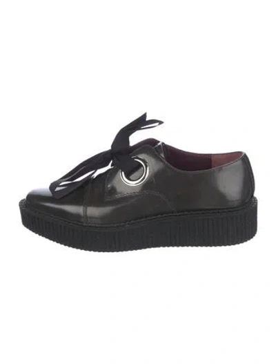 Pre-owned Marc By Marc Jacobs Leather Oxfords In Black