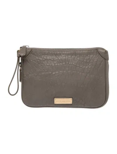 Pre-owned Marc By Marc Jacobs Leather Portfolio In Neutral