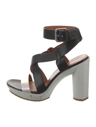 Pre-owned Marc By Marc Jacobs Leather Sandals In Black