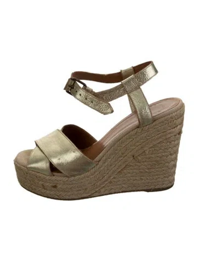 Pre-owned Marc By Marc Jacobs Leather Sandals In Metallic