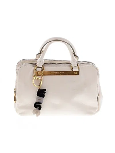 Pre-owned Marc By Marc Jacobs Leather Satchel In White