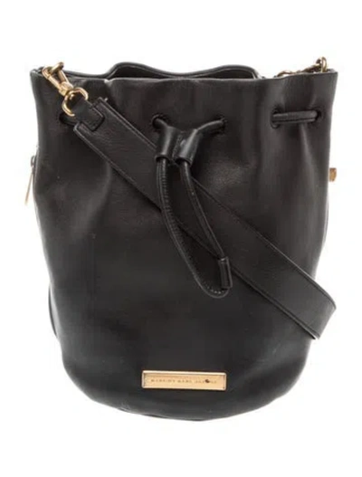 Pre-owned Marc By Marc Jacobs Leather Shoulder Bag In Black