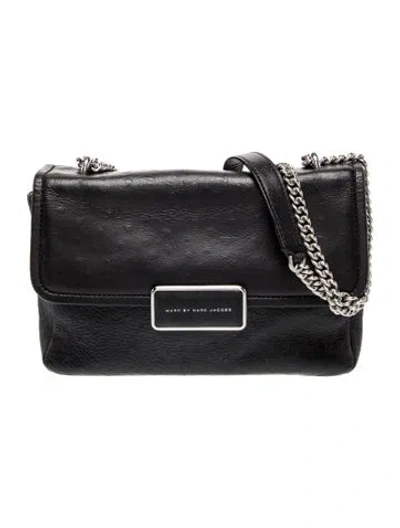 Pre-owned Marc By Marc Jacobs Leather Shoulder Bag In Black