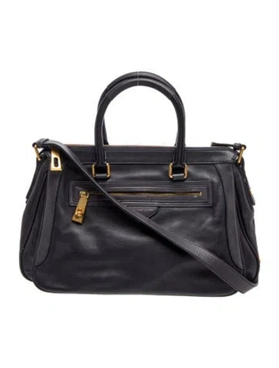 Pre-owned Marc By Marc Jacobs Leather Shoulder Bag In Black