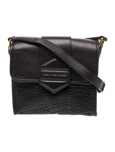 Pre-owned Marc By Marc Jacobs Leather Shoulder Bag In Black