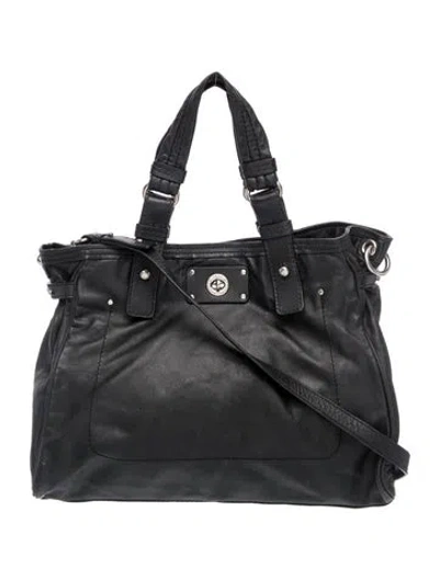Pre-owned Marc By Marc Jacobs Leather Shoulder Bag In Black