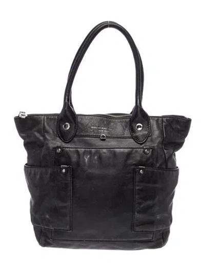 Pre-owned Marc By Marc Jacobs Leather Shoulder Bag In Black