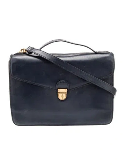 Pre-owned Marc By Marc Jacobs Leather Shoulder Bag In Blue