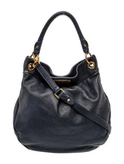 Pre-owned Marc By Marc Jacobs Leather Shoulder Bag In Blue