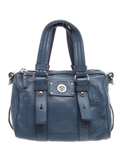 Pre-owned Marc By Marc Jacobs Leather Shoulder Bag In Blue