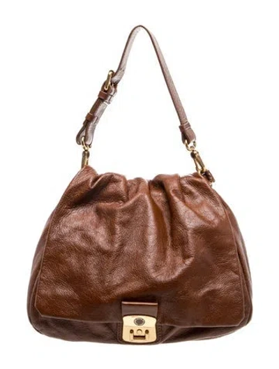 Pre-owned Marc By Marc Jacobs Leather Shoulder Bag In Brown