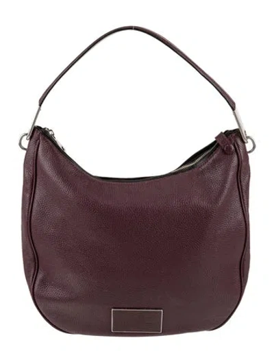Pre-owned Marc By Marc Jacobs Leather Shoulder Bag In Burgundy