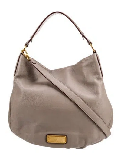 Pre-owned Marc By Marc Jacobs Leather Shoulder Bag In Gray