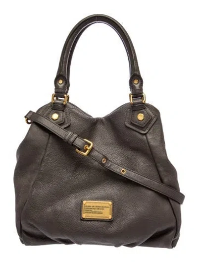 Pre-owned Marc By Marc Jacobs Leather Shoulder Bag In Gray