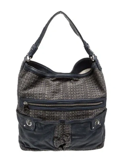 Pre-owned Marc By Marc Jacobs Leather Shoulder Bag In Gray