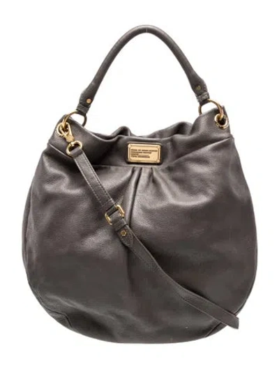 Pre-owned Marc By Marc Jacobs Leather Shoulder Bag In Gray