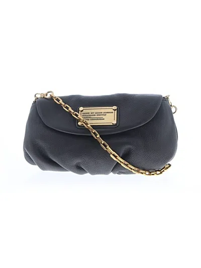 Pre-owned Marc By Marc Jacobs Leather Shoulder Bag In Gray