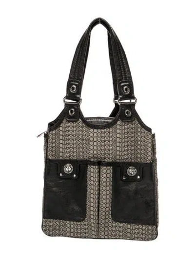 Pre-owned Marc By Marc Jacobs Leather Shoulder Bag In Gray
