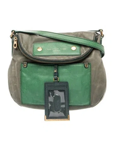 Pre-owned Marc By Marc Jacobs Leather Shoulder Bag In Green