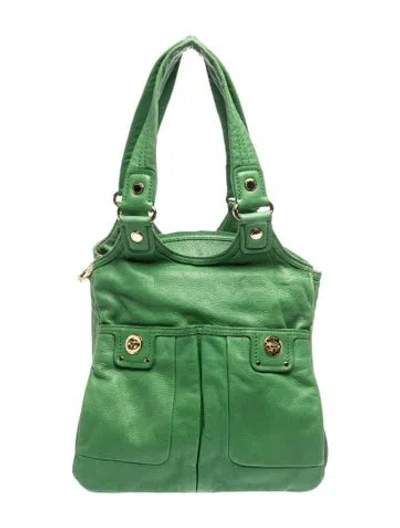 Pre-owned Marc By Marc Jacobs Leather Shoulder Bag In Green