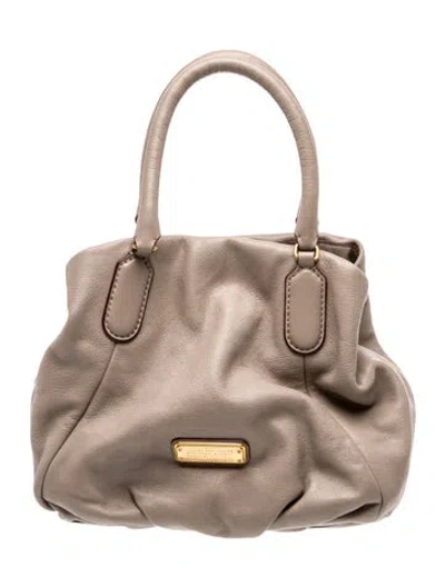 Pre-owned Marc By Marc Jacobs Leather Shoulder Bag In Grey