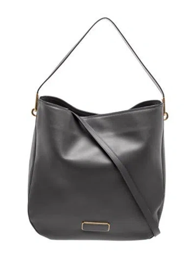 Pre-owned Marc By Marc Jacobs Leather Shoulder Bag In Grey